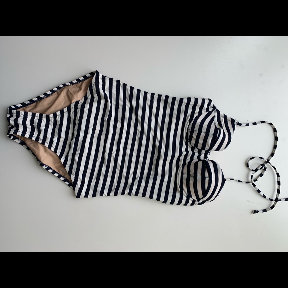 J.crew striped bathing suit